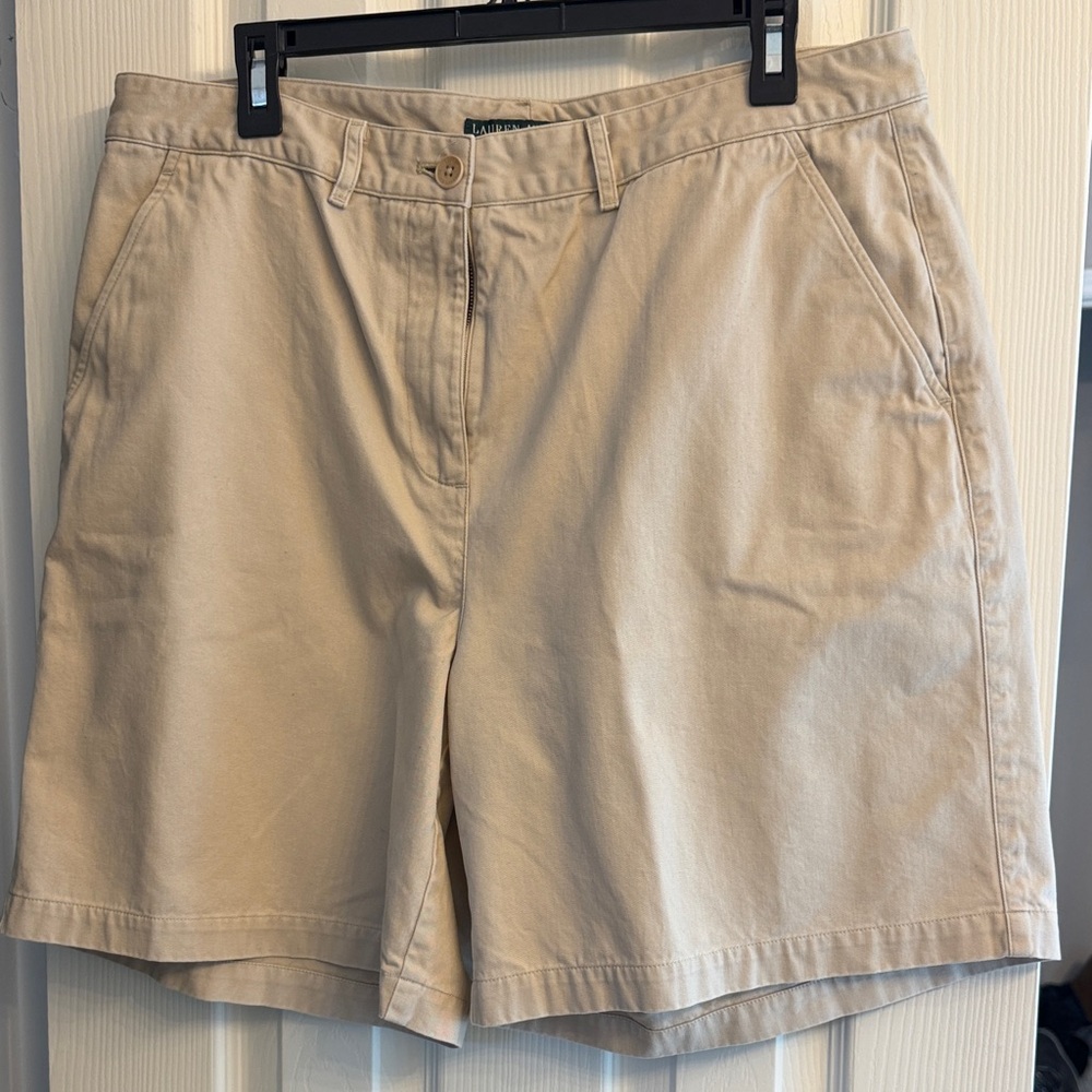 Ralph Lauren Beige Cotton Chino Bermuda Shorts
